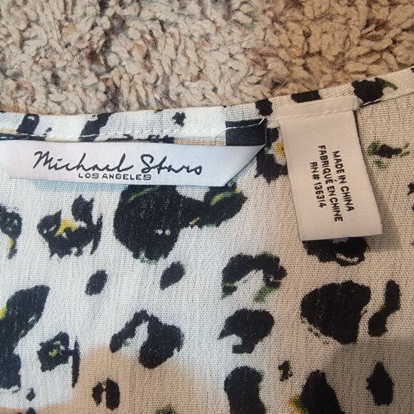 MICHAEL STARS GABBY LEOPARD WRAP - Picture 5 of 7